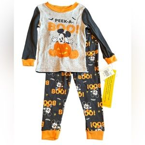 Disney 24 Month Mickey Mouse Halloween Pajama Set